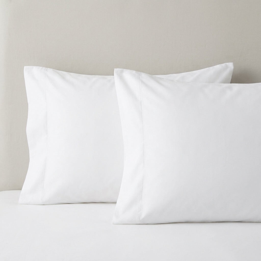White fibre pillow
